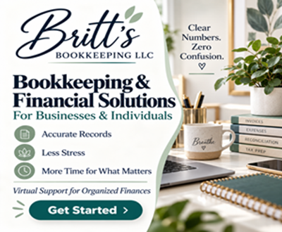 Britt's Bookkeeping - professional bookkeeping support for small businesses